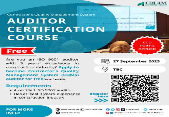 CQMS- Auditor Certification Course